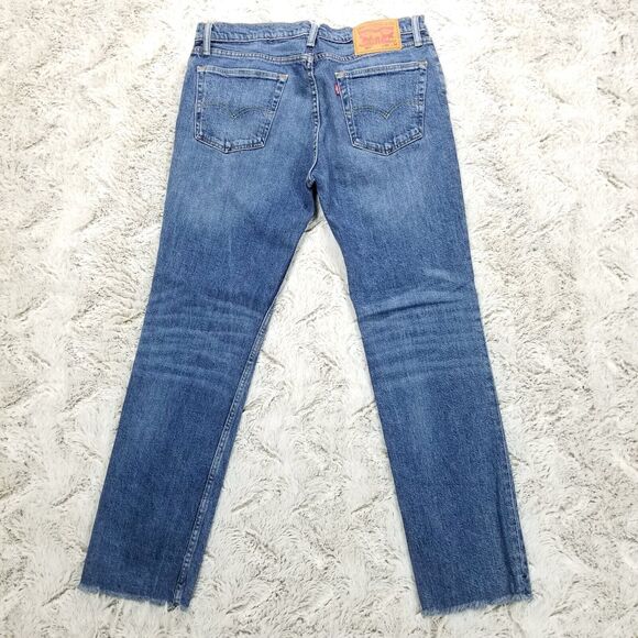 Levis Jeans Mens 33x30 Blue 511 Regular Straight Dark Wash American Denim - Picture 2 of 14